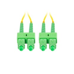 LANBERG optický patch cord SM SC/APC-SC/APC duplex 15m LSZH G657A1 průměr 3mm, barva žlutá