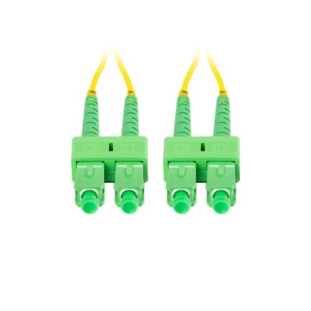 LANBERG optický patch cord SM SC/APC-SC/APC duplex 15m LSZH G657A1 průměr 3mm, barva žlutá