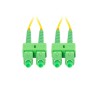 LANBERG optický patch cord SM SC/APC-SC/APC duplex 15m LSZH G657A1 průměr 3mm, barva žlutá