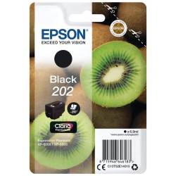 EPSON ink čer Singlepack "Kiwi" Black 202 Claria Premium Ink 6,9 ml, 250 stran