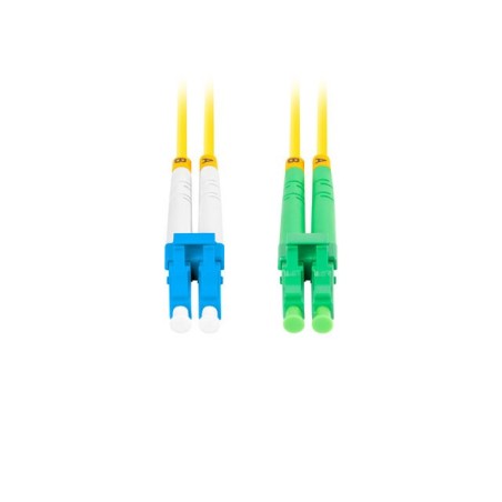 LANBERG optický patch cord SM LC/APC-LC/UPC duplex 2m LSZH G657A1 průměr 3mm, barva žlutá
