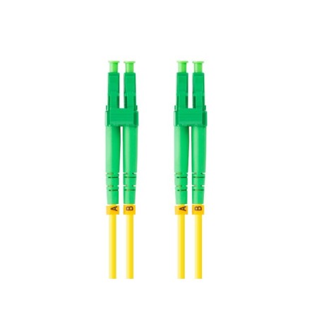 LANBERG optický patch cord SM LC/APC-LC/APC duplex 5m LSZH G657A1 průměr 3mm, barva žlutá