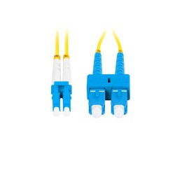 LANBERG optický patch cord SM SC/UPC-LC/UPC duplex 5m LSZH G657A1 průměr 3mm, barva žlutá
