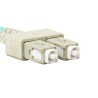 LANBERG optický patch cord MM SC/UPC-SC/UPC duplex 2m LSZH OM4 50/125 průměr 3mm, barva magenta