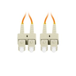 LANBERG optický patch cord MM SC/UPC-SC/UPC duplex 2m LSZH OM2 50/125 průměr 3mm, barva oranžová