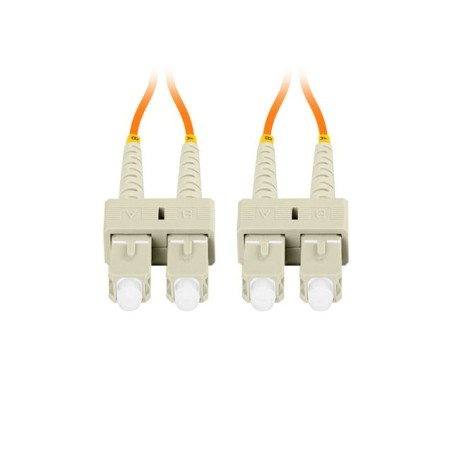 LANBERG optický patch cord MM SC/UPC-SC/UPC duplex 2m LSZH OM2 50/125 průměr 3mm, barva oranžová