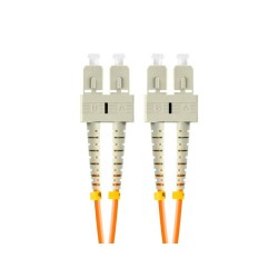 LANBERG optický patch cord MM SC/UPC-SC/UPC duplex 5m LSZH OM2 50/125 průměr 3mm, barva oranžová