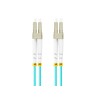 LANBERG optický patch cord MM LC/UPC-LC/UPC duplex 3m LSZH OM3 50/125 průměr 3mm, barva cyan