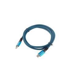 Lanberg USB-C M/M 4.0 kabel 1.2m 100W 8K 30Hz modro-černá