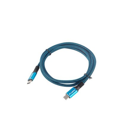 Lanberg USB-C M/M 4.0 kabel 1.2m 100W 8K 30Hz modro-černá