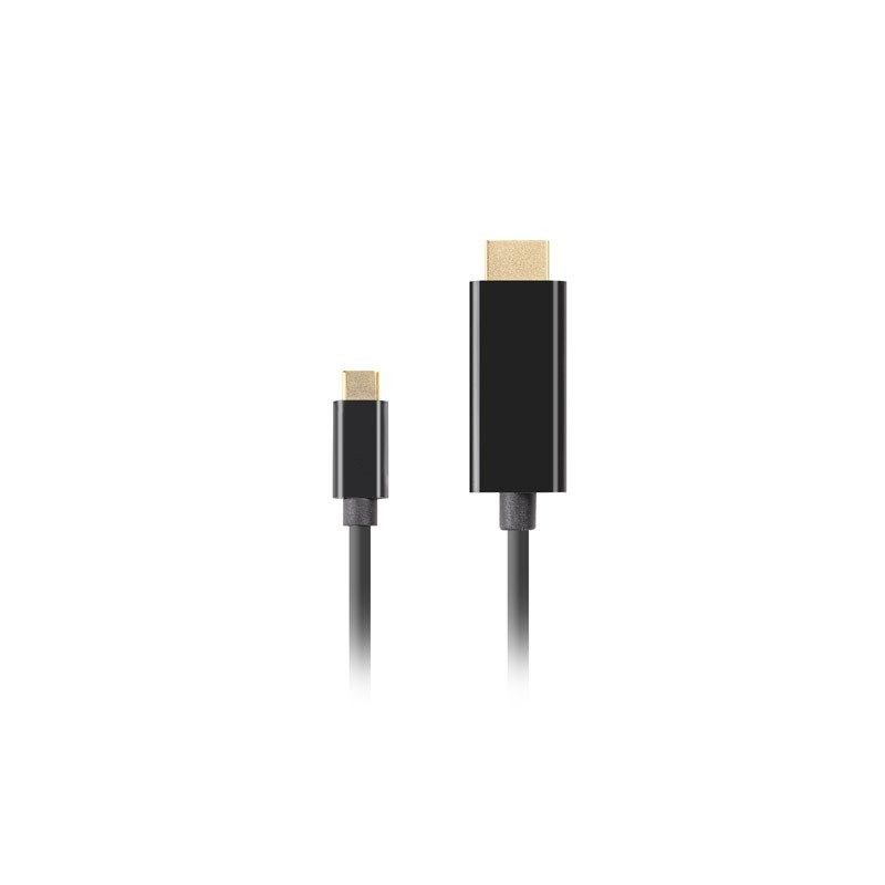 Lanberg USB-C(M)- HDMI(M) kabel 1,8m 4K 60Hz černá