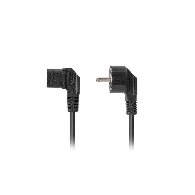 Lanberg CEE 7/7- IEC 320 C13 POWER CORD 3m ANGLED RIGHT VDE černá