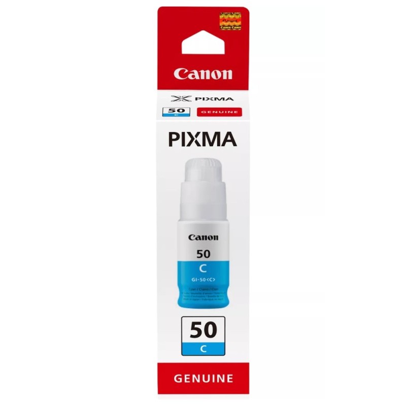Canon BJ INK GI-50 Cyan Ink Bottle pro Canon PIXMA G6050, G5050, G7050, G7040 (7700 str.)