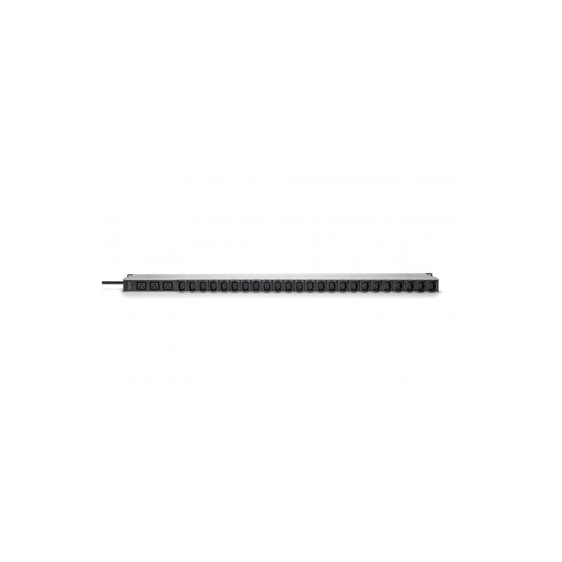 DIGITUS IT BASIC PDU, Vertikální, 16A, 24 x C13, 3 x C19 1fázový, 3m kabel, IEC309 16A vidlice