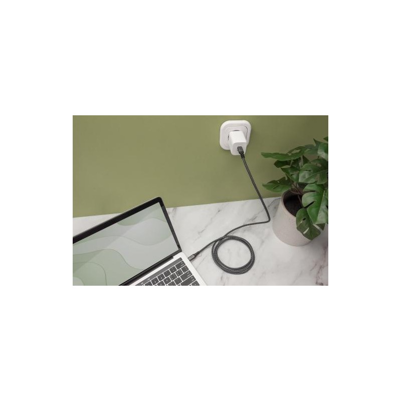 DIGITUS Připojovací kabel USB 4, TypC na TypeC, PP opletení AL-Housing 8K@60Hz, PD3.0, 40Gbits/s, 1m, bl.