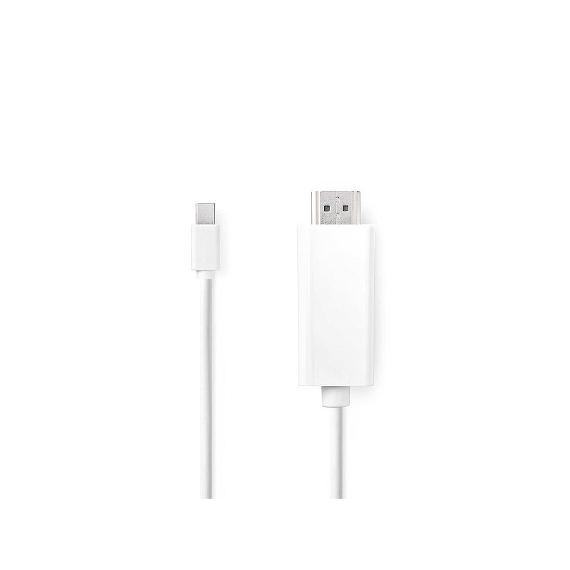 Nedis CCGL37600WT20 - Mini DisplayPort – DisplayPort Kabel | Mini DisplayPort Zástrčka - DisplayPort Zástrčka | 2 m