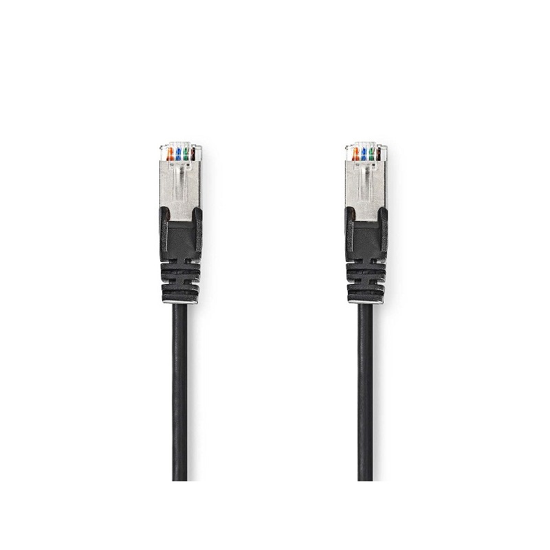 Nedis CCGL85121BK100 - Síťový Kabel Cat 5e SF/UTP | RJ45 Zástrčka - RJ45 Zástrčka | 10 m | Černá