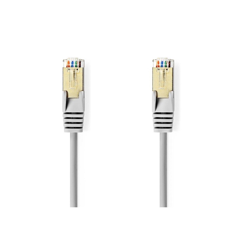 Nedis CCGL85121GY05 - Síťový Kabel Cat 5e SF/UTP | RJ45 Zástrčka - RJ45 Zástrčka | 0,5 m | Šedá