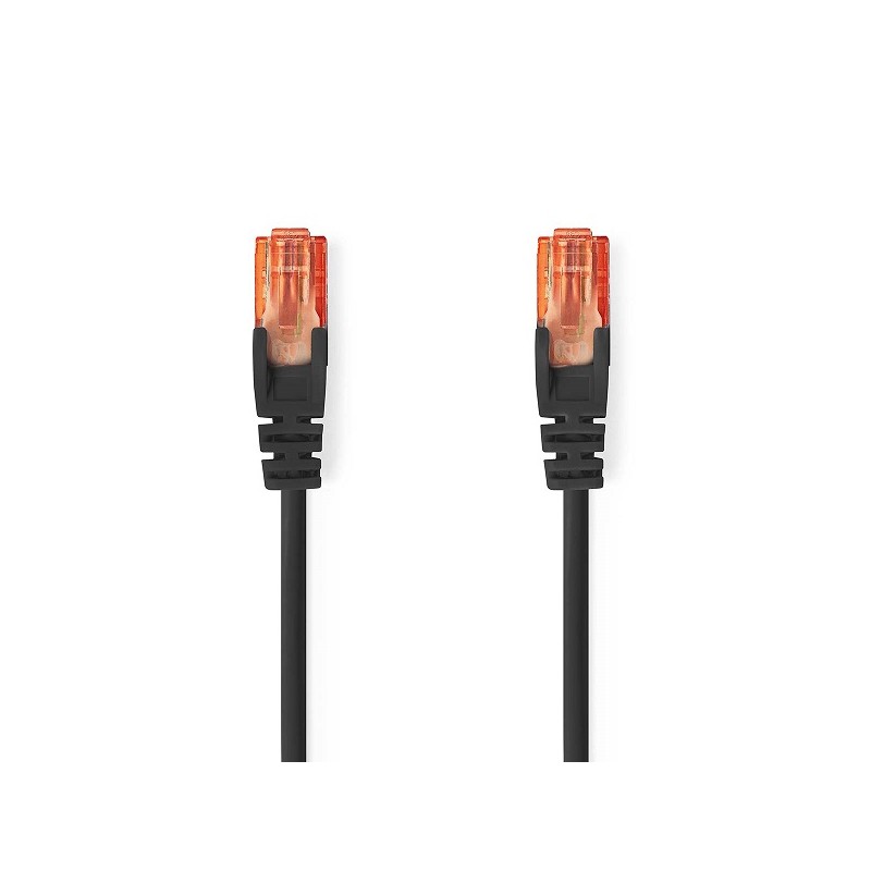 Nedis CCGL85200BK20 - Síťový Kabel Cat 6 U/UTP | RJ45 Zástrčka – RJ45 Zástrčka | 2 m | Černá