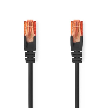 Nedis CCGL85200BK20 - Síťový Kabel Cat 6 U/UTP | RJ45 Zástrčka – RJ45 Zástrčka | 2 m | Černá