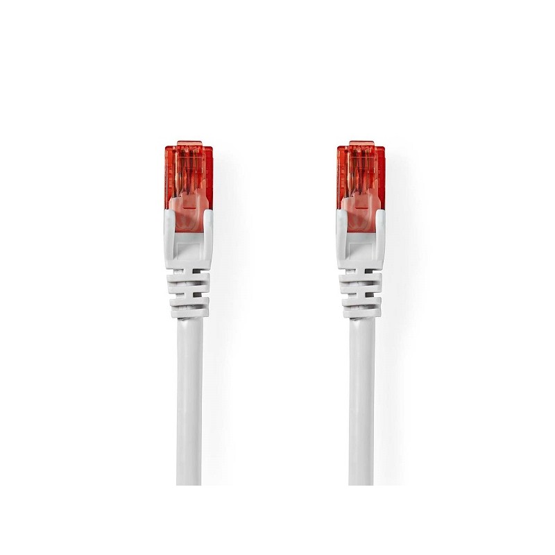 Nedis CCGL85200WT100 - Síťový Kabel Cat 6 U/UTP | RJ45 Zástrčka – RJ45 Zástrčka | 10 m | Bílá