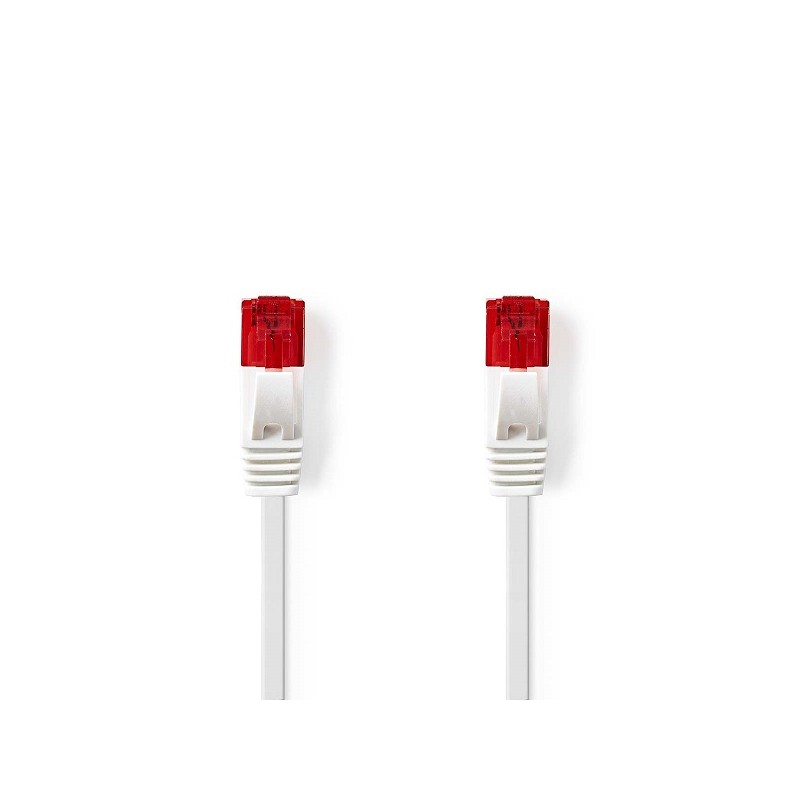 Nedis CCGL85215WT05 - Síťový Kabel Cat 6 U/UTP | RJ45 Zástrčka – RJ45 Zástrčka | 0,5 m | Bílá
