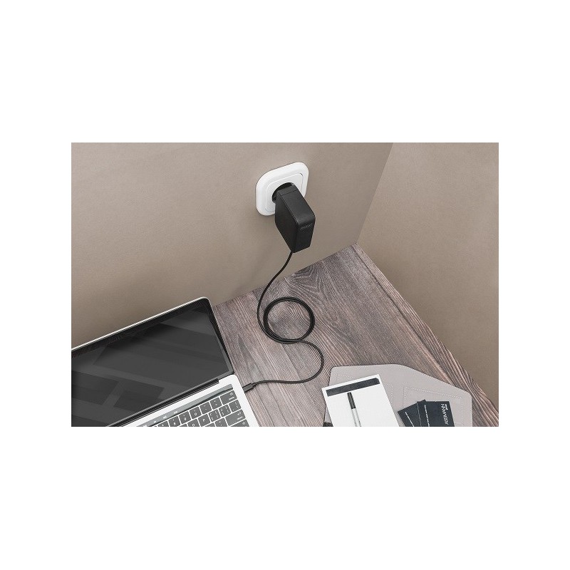 Digitus napájecí zdroj pro notebooky USB-C, 100W GaN