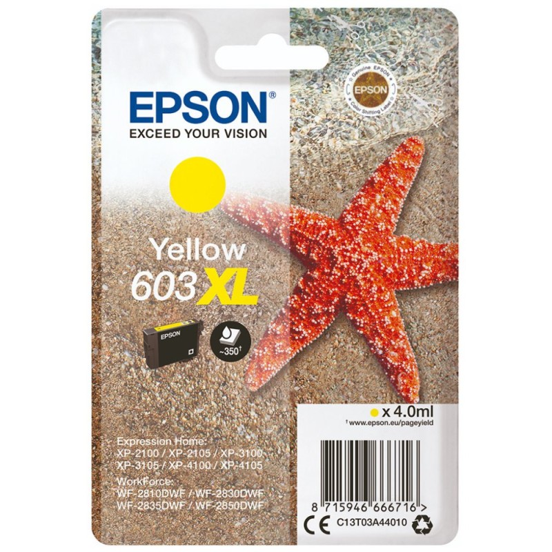 EPSON ink bar Singlepack "Hvězdice" Yellow 603XL Ink, BAR 350 stran