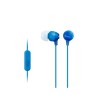SONY sluchátka MDR-EX15AP, handsfree, modré