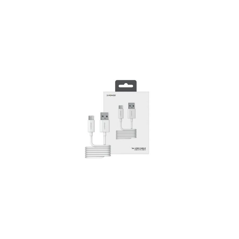 2-Power kabel USB-A TO USB-C, 1M