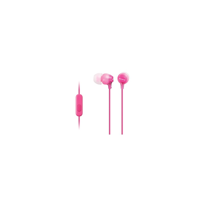 SONY sluchátka MDR-EX15AP, handsfree, růžové
