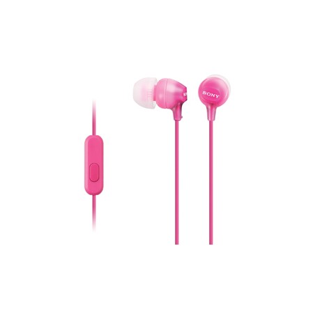 SONY sluchátka MDR-EX15AP, handsfree, růžové