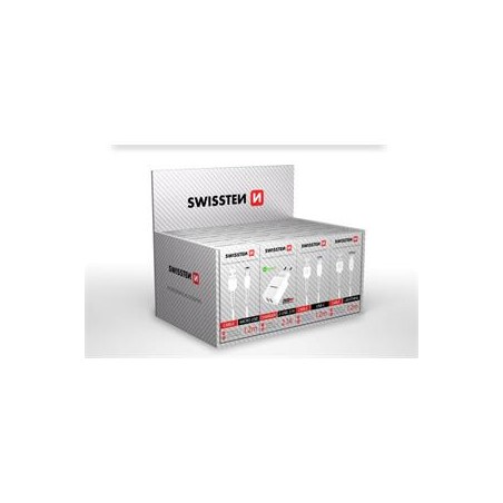 SWISSTEN SET SAMOPRODAVAČ (5x kabel MicroUSB, 5x USB-C, 5x lightning, 5x SN 2USB 2,1A)