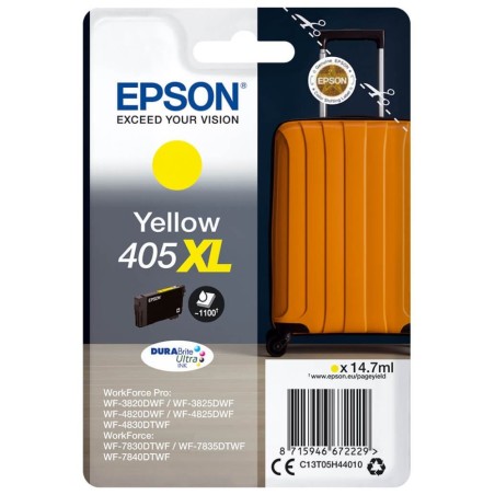 EPSON ink Singlepack Yellow 405XL Durabrite Ultra, BAR 1100 stran