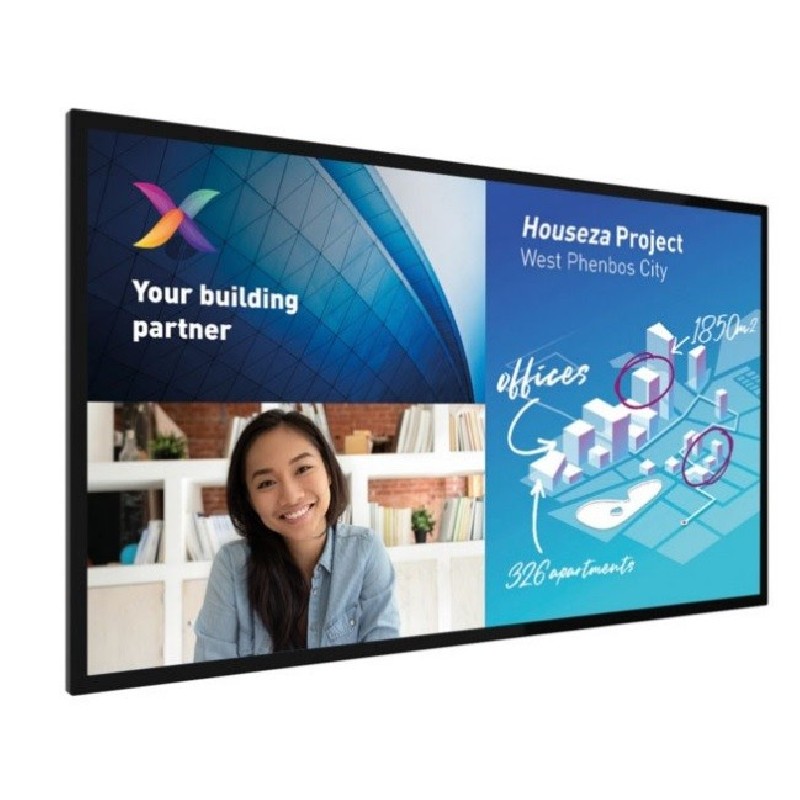 Philips LCD 75BDL6051C - 75" C-line, Touch, 18/7, 4K UHD, 350cd/m2, 500 000:1, 8ms, Andorid, Wi-Fi