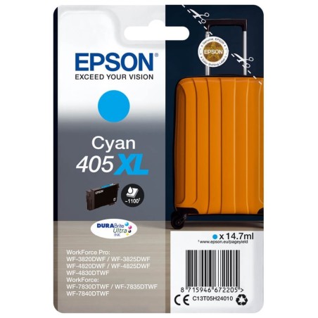 EPSON ink Singlepack Cyan 405XL Durabrite Ultra, BAR 1100 stran