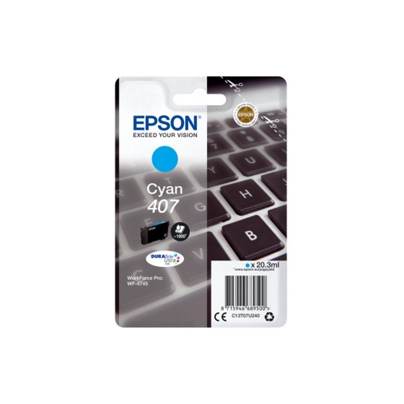 EPSON Ink bar WF-4745 Series Ink Cartridge "Klávesnice" L Cyan 1900 str. (20,3 ml), BAR 1900 stran