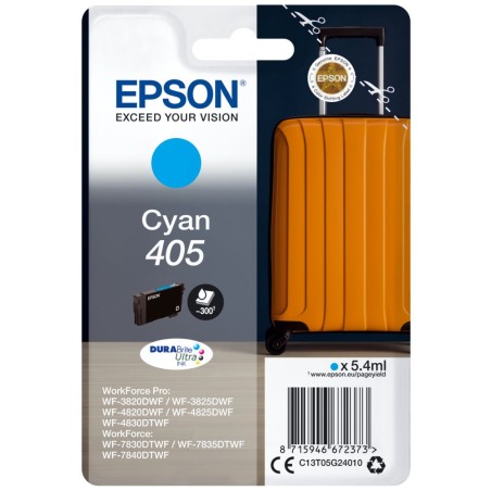 EPSON ink Singlepack Cyan 405 Durabrite Ultra, BAR 300 stran
