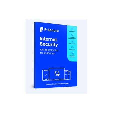 F-Secure INTERNET SECURITY pro 7 zařízení na 1 rok - CZ elektronicky