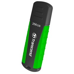 Transcend 256GB JetFlash 810 USB 3.1 (Gen 1) flash disk, černo/zelený, odolá nárazu, tlaku, prachu i vodě