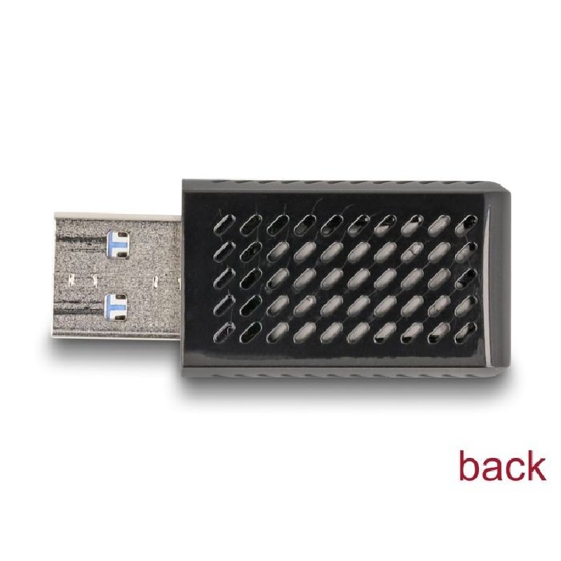 Delock Dvoupásmový Wi-Fi 6 WLAN USB adaptér AX1800 (1201 + 574 Mbps)