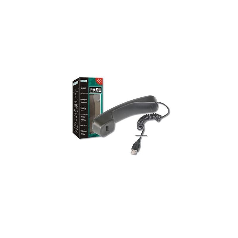 DIGITUS USB telefonní set/sluchátko pro Skype/ICQ/
