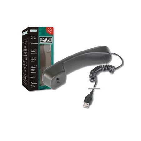 DIGITUS USB telefonní set/sluchátko pro Skype/ICQ/