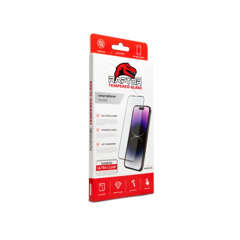 Swissten Raptor Diamond Ultra Clear 3D Temperované Sklo pro Samsung Galaxy A15 / A15 5G černé