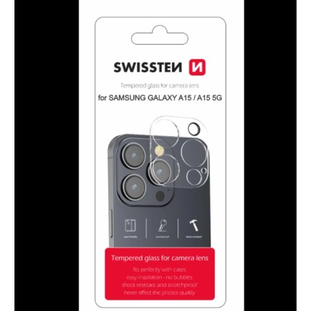 Swissten ochranné Sklo na čočky fotoaparátu pro Samsung Galaxy A15 / A15 5G