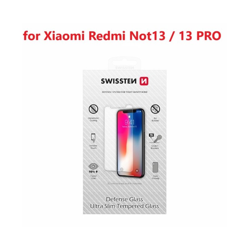 Swissten ochranné Temperované Sklo pro Xiaomi Redmi Note 13 / 13 pro 4G / 5G RE 2,5D