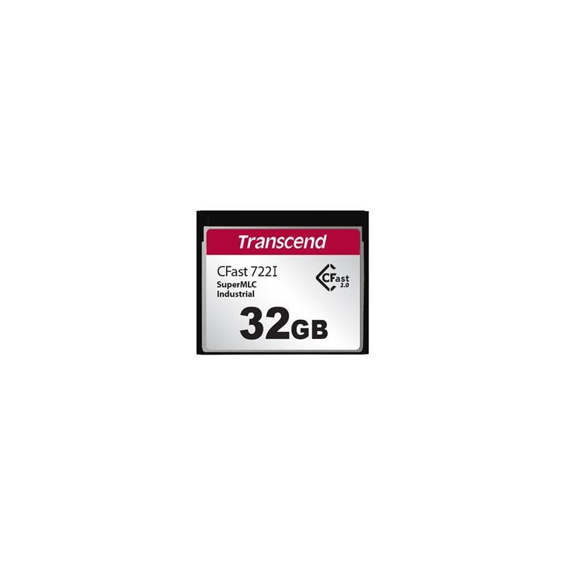 Transcend 4GB INDUSTRIAL TEMP CFAST CFX722I (MLC) paměťová karta (SLC mode), 510MB/s R, 355MB/s