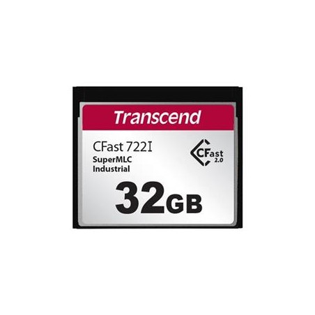 Transcend 4GB INDUSTRIAL TEMP CFAST CFX722I (MLC) paměťová karta (SLC mode), 510MB/s R, 355MB/s