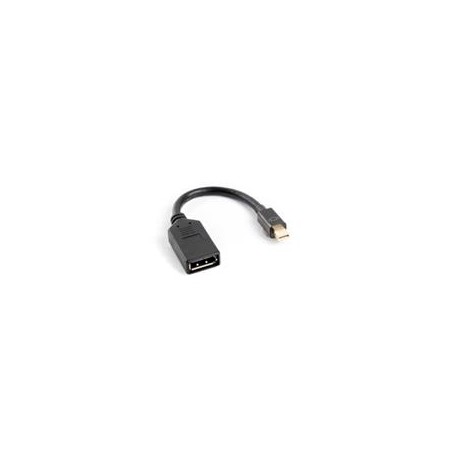 LANBERG adaptér mini DisplayPort 1.1 na Displayport, M/F, kabel 20cm, černý