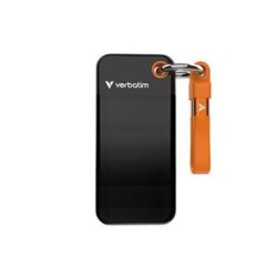 VERBATIM Pocket SSD 256GB, USB-C 3.2 Gen 2, černá/oranžová